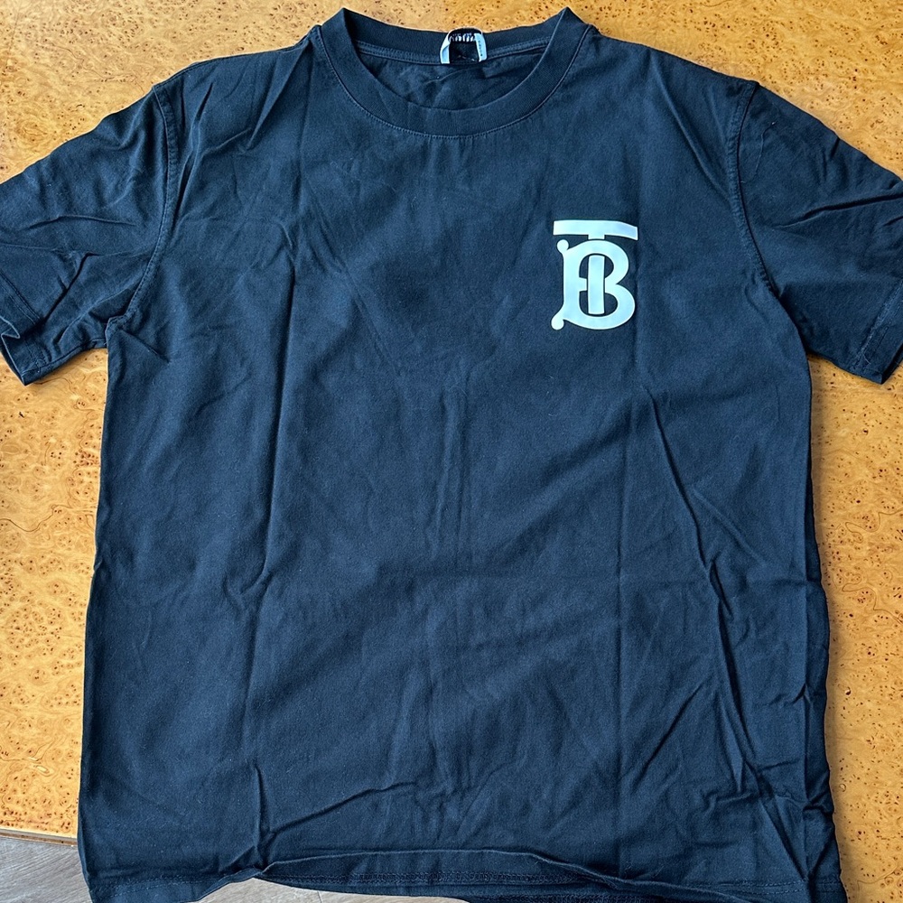 Burberry Navy Blue Crew Neck T-Shirt